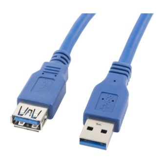 Lanberg USB 3.0 Male to Female Extension Cable 1.8m Blue…