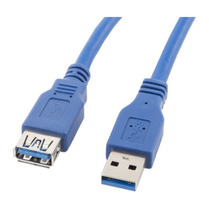 Cabo de extensão Lanberg USB 3.0 macho fêmea 1.8m azul…