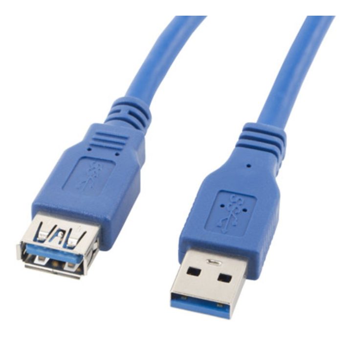 Lanberg USB 3.0 Male to Female Extension Cable 1.8m Blue…