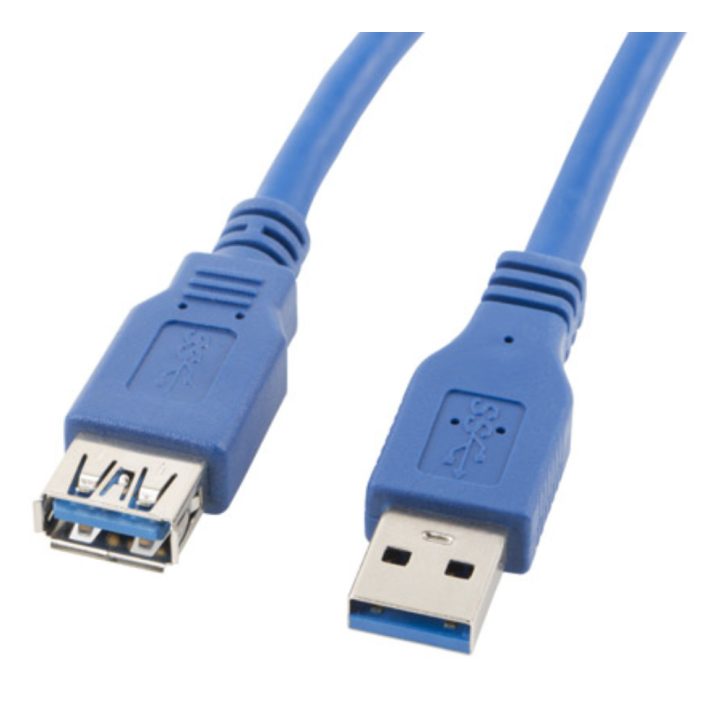 Cabo de extensão Lanberg USB 3.0 macho fêmea 1.8m azul…