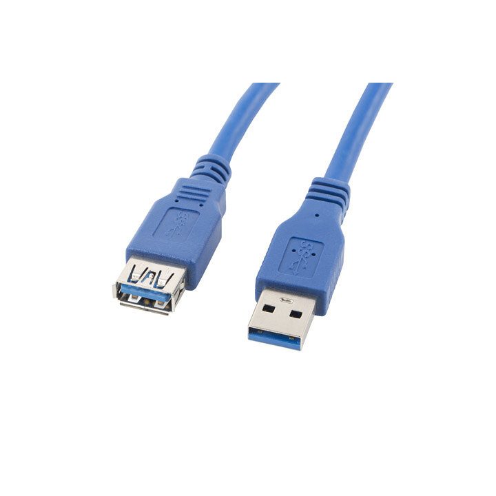 Lanberg USB 3.0 Male to Female Extension Cable 1.8m Blue…