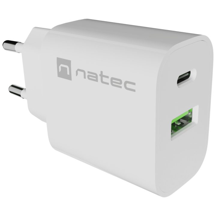 Natec Ribera Universal Branco Corrente alternada Carga rápida…