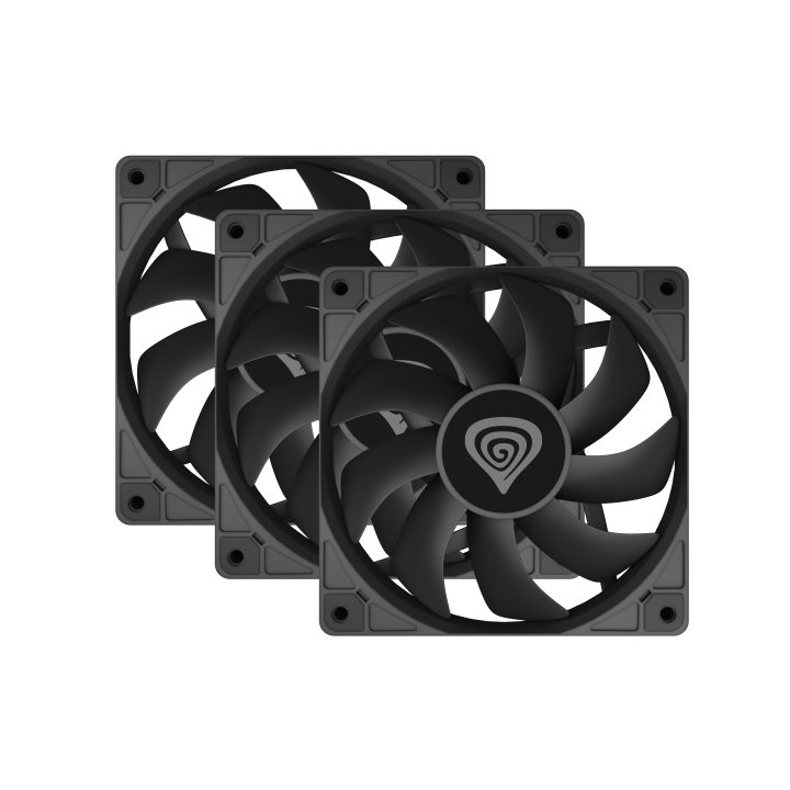 GENESIS Oxal 120 Carcaça de PC Ventilador 12 cm Preto 3 peça(s)