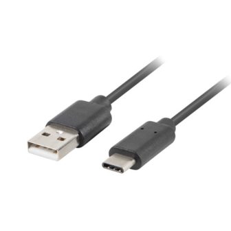 Cabo USB-C para USB 3.1 tipo A Lanberg 1.8m-macho-macho-negro…