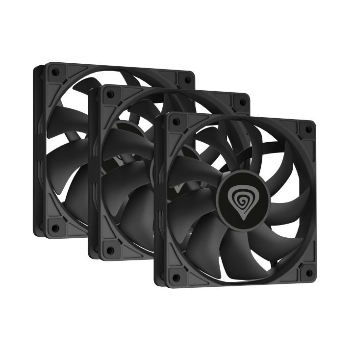 GENESIS Oxal 120 Computer Case Fan 12 cm Black 3 piece(s)