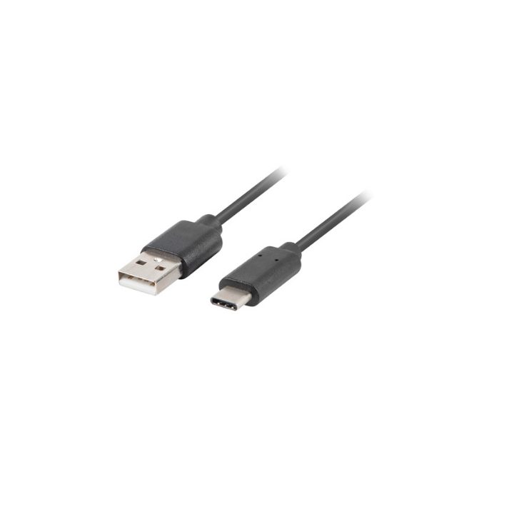Lanberg USB 2.0 Male to USB-C Male Cable Quick Charge 3.0 0.5m Black…