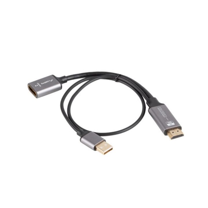 Adaptador 4K HDMI-USB tipo a a DisplayPort Lanberg 20cm-macho-hembra…