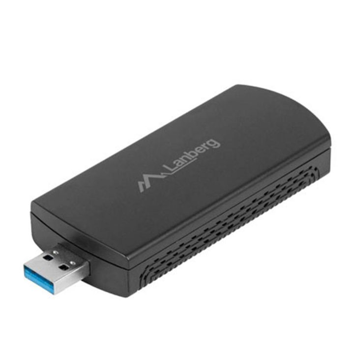 Adaptador red Lanberg USB Wi-Fi AX3000 tri-banda 2x antenas internas…