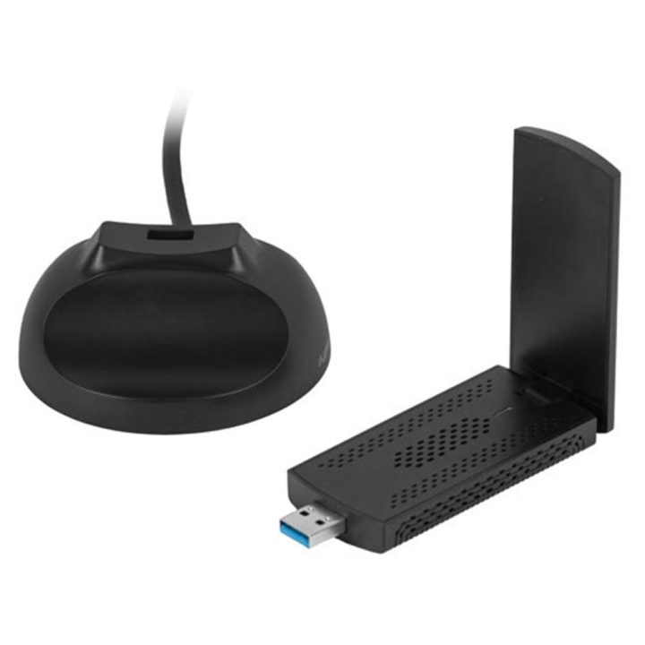 Adaptador de rede Lanberg USB Wi-Fi AX3000 tri-banda 2x antenas…