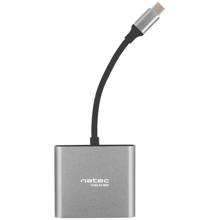Hub Natec Fowler Mini USB 2.0 Type-C Cinzento (NMP-1607)