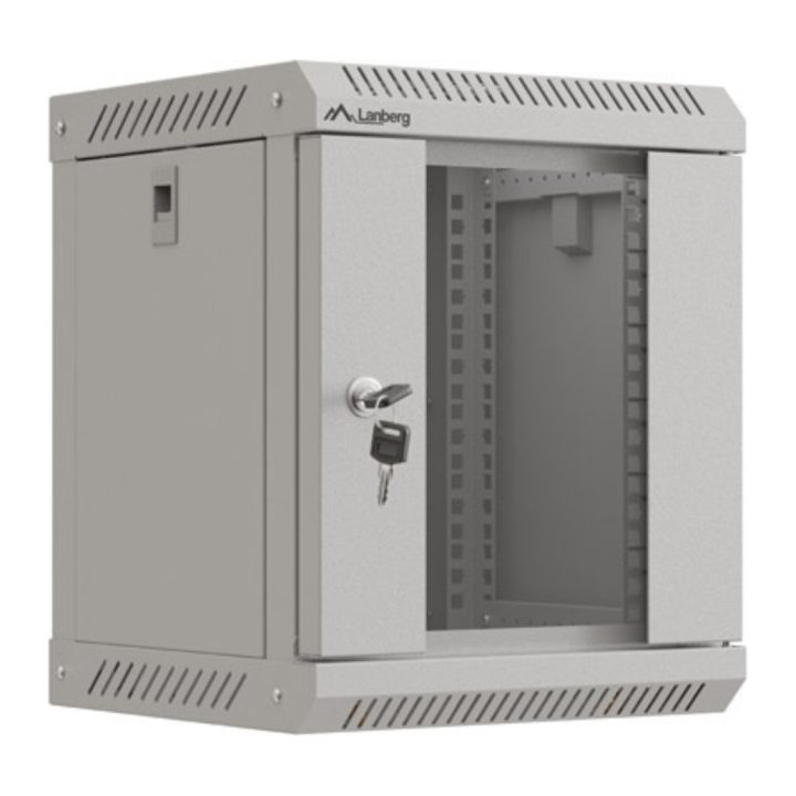 Lanberg WF11-3306-10S 6U Wall-Mount Rack Cabinet Gray