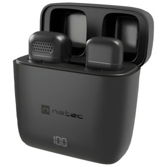 Natec Hopper Black Lavalier Microphone (NMI-2255)