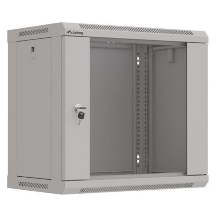 Lanberg WF03-5309-10S armário rack 9U Bastidor de parede Preto