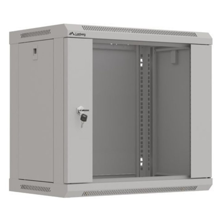 Lanberg WF03-5309-10S armário rack 9U Bastidor de parede Preto