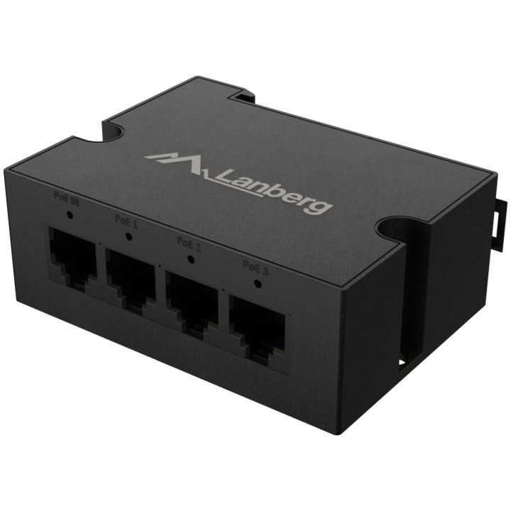 Lanberg DIN-GE4-BT-90W Gigabit Ethernet PoE Adapter and Injector