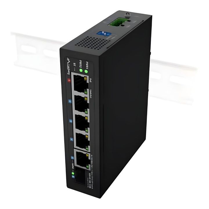 Lanberg ILFE-4P-1GE-1S-90 Unmanaged Fast Ethernet (10/100) Power over…