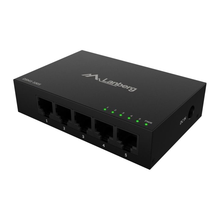 Lanberg DSM1-1005 Unmanaged Gigabit Ethernet (10/100/1000) Desktop…