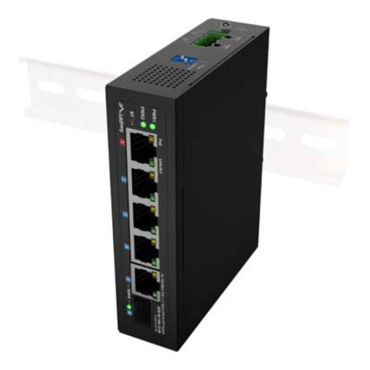 Lanberg ILFE-4P-1GE-1S-90 Unmanaged Fast Ethernet (10/100) Power over…