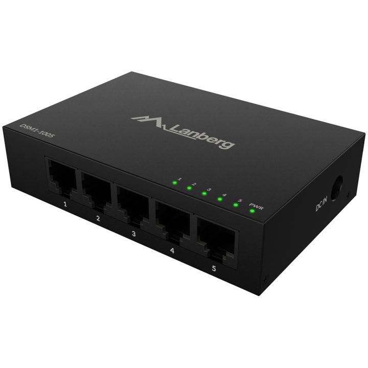 Switch não gerido Lanberg DSM1-1005 Gigabit Ethernet (10/100/1000) de…
