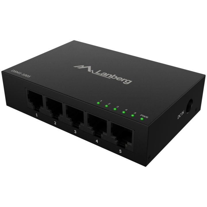 Switch não gerido Lanberg DSM1-1005 Gigabit Ethernet (10/100/1000) de…