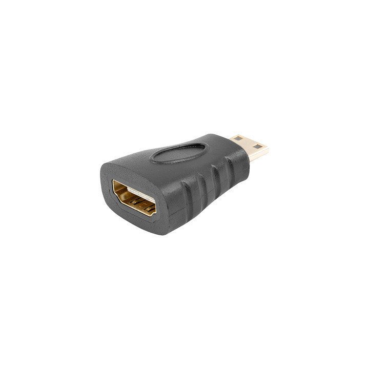Adaptador Lanberg HDMI fêmea para HDMI mini C macho (AD-0037-BK)