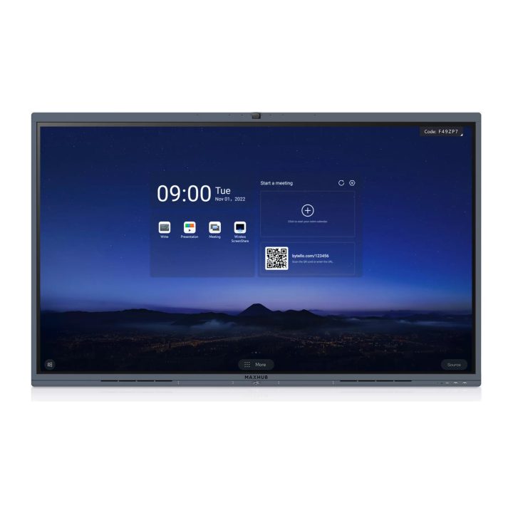 MAXHUB V6 2,18 m (86") 3840 x 2160 Pixéis VA Preto
