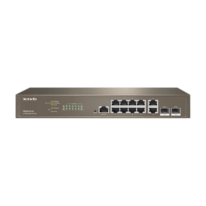 Switch 12 puertos Ip - com TEG5312F 10 puertos Gigabit ethetnet 2…