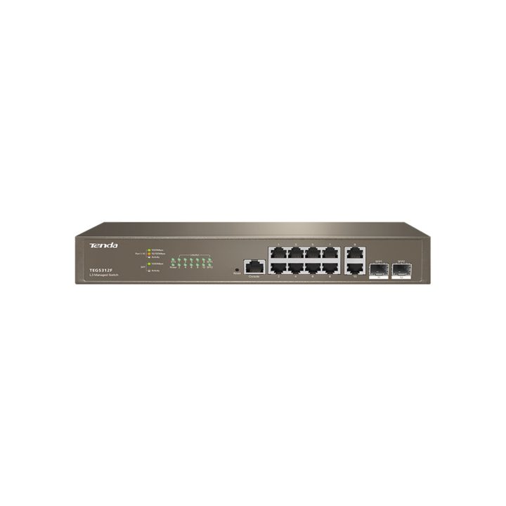 Switch IP-COM de 12 portas - TEG5312F com 10 portas Gigabit Ethernet…