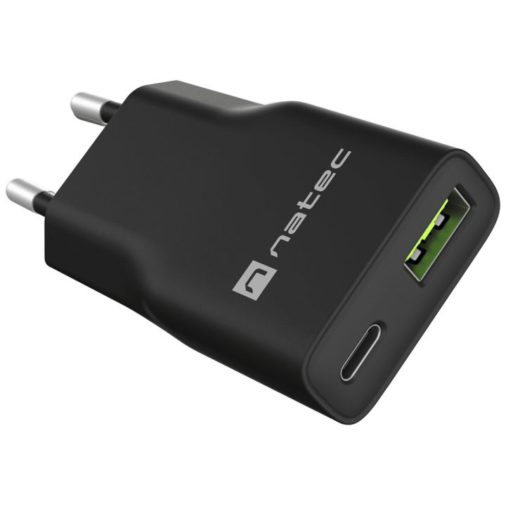 Natec NUC-2377 Universal Mobile Device Charger Black AC Fast Charging…