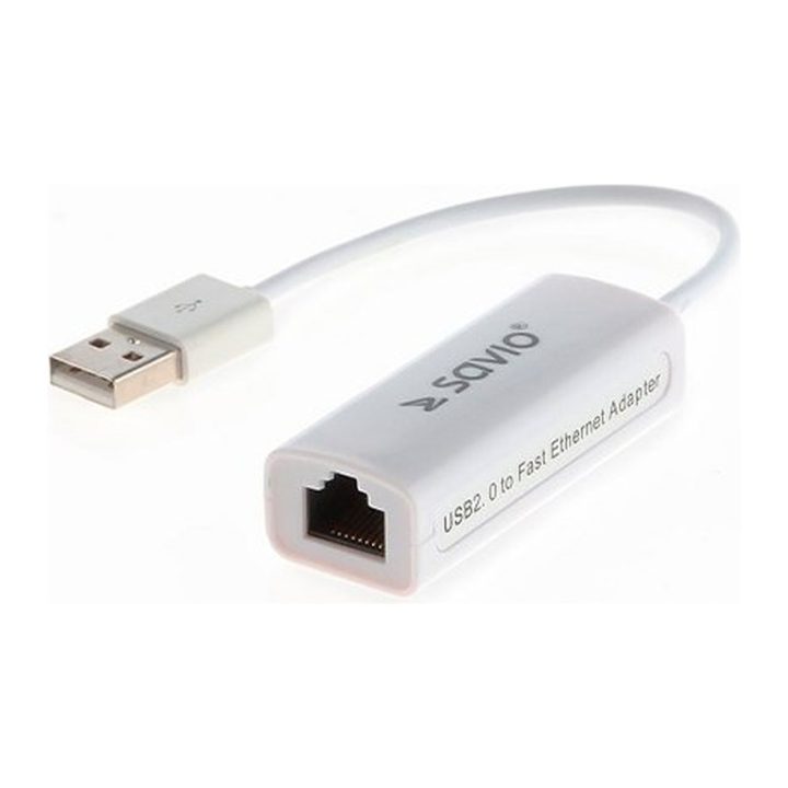 Adaptador USB 2.0 para Ethernet RJ45 savio cl-24 (SAVKABELCL-24)