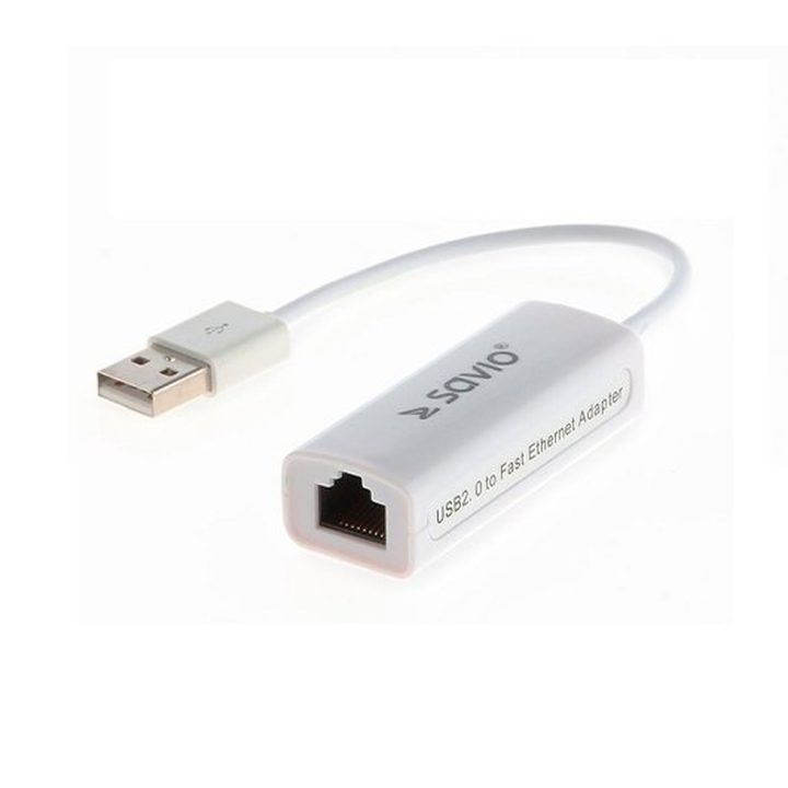 Adaptador USB 2.0 para Ethernet RJ45 savio cl-24 (SAVKABELCL-24)