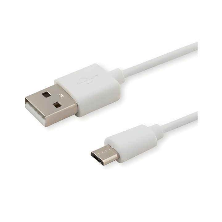 Cabo USB 2.0 para micro USB 1m branco Savio CL-123 (SAVKABELCL-123)