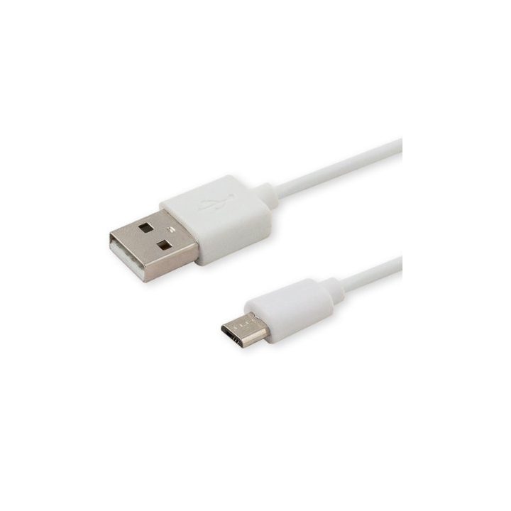 Cabo USB 2.0 para micro USB 1m branco Savio CL-123 (SAVKABELCL-123)