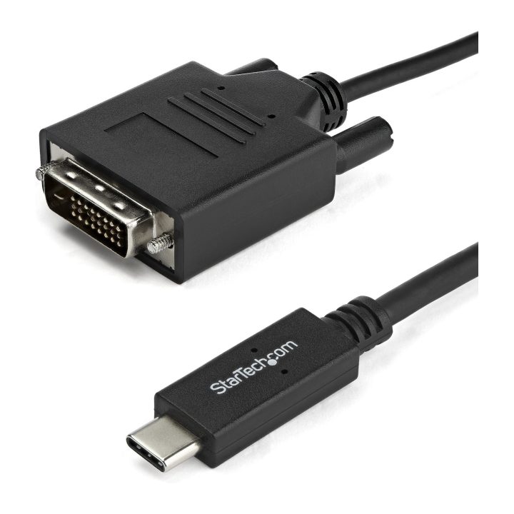 StarTech.com 1m USB-C to DVI Cable - 1920 x 1200 - Black