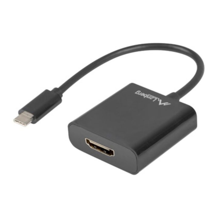Adaptador USB Lanberg USB-C macho 3.1 a HDMI fêmea 15cm DisplayPort…