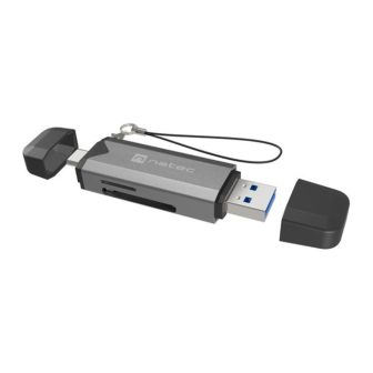 Natec NCZ-2262 lector de tarjeta USB 3.1 Interno Negro, Gris Oscuro