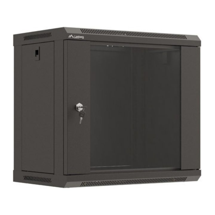 Lanberg WF03-5309-10B armário rack 9U Bastidor de parede Preto