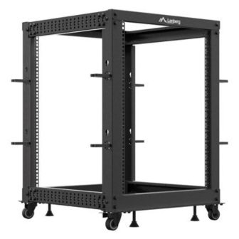 Lanberg OR01-6115-B 15U Open Rack Cabinet Standalone Black