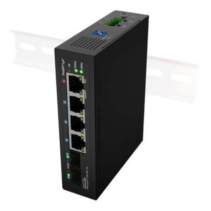 Lanberg ILGE-4P-2S-90 switch No administrado Fast Ethernet (10/100)…