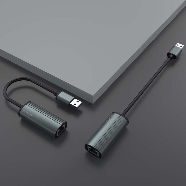 Savio AK-55 USB-A to RJ45 Ethernet Adapter (SAVAK-55)