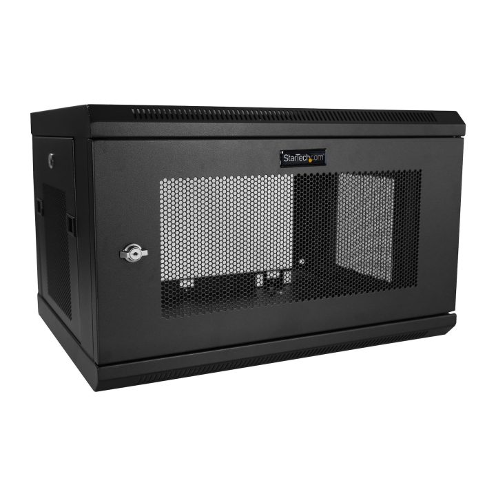 StarTech.com 6U 19" 2-Post Wall-Mount Server Rack with 1U Shelf -…