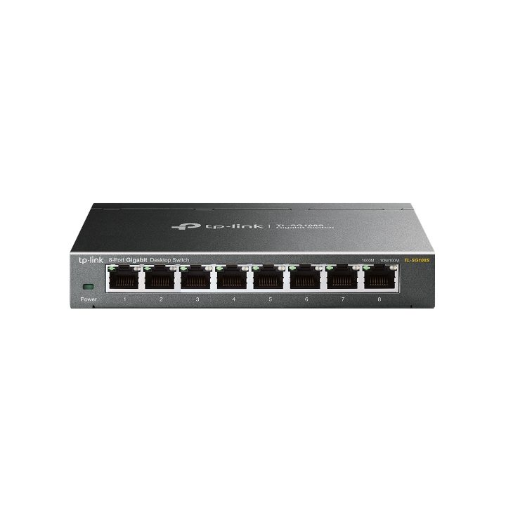 TP-Link Omada TL-SG108S Unmanaged Gigabit Ethernet (10/100/1000)…