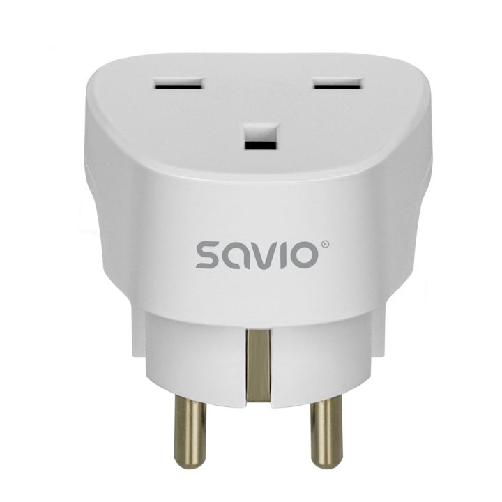 UK to Spain Travel Plug Adapter Savio AP-02 (SAVAP-02)