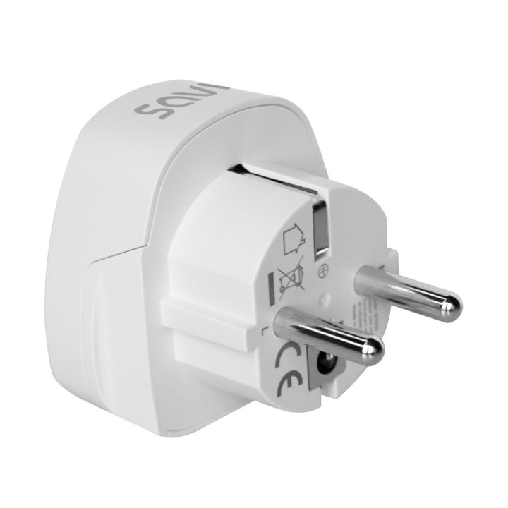 Adaptador de viagem UK para Espanha Savio AP-02 (SAVAP-02)
