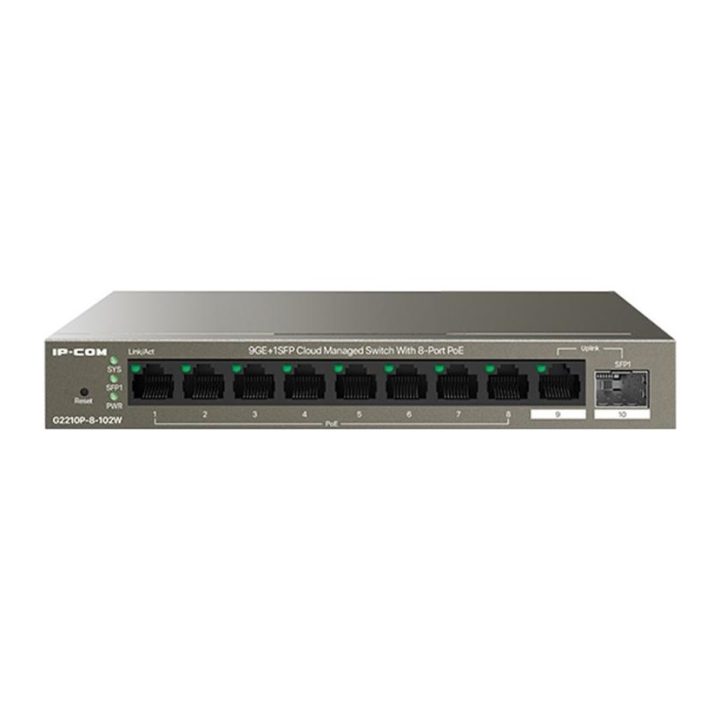 Switch IP-com G2210P-8-102W 10 portas