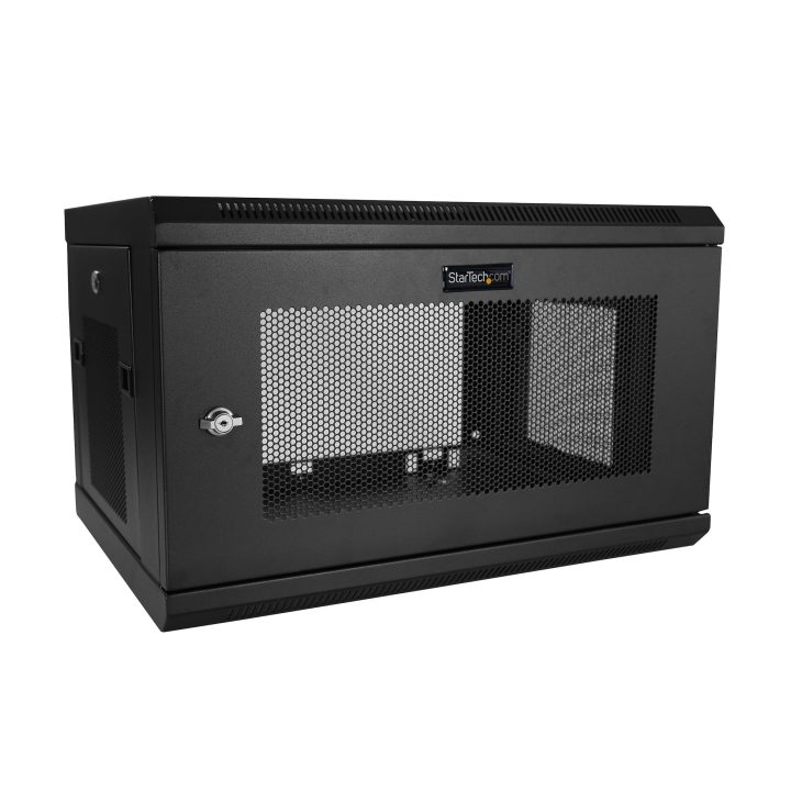 StarTech.com 6U 19" 2-Post Wall-Mount Server Rack with 1U Shelf -…