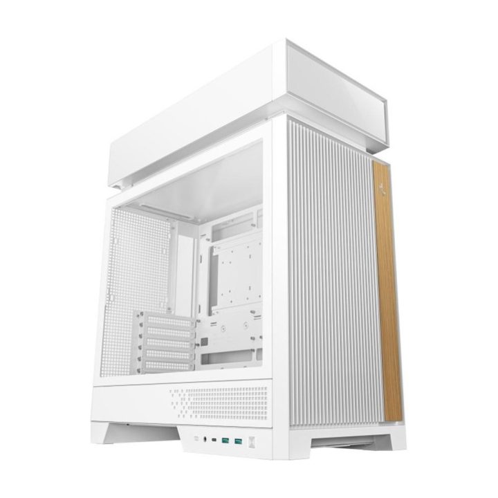 Gabinete de PC gaming Deepcool CL660 ATX ARGB vidro temperado branco…