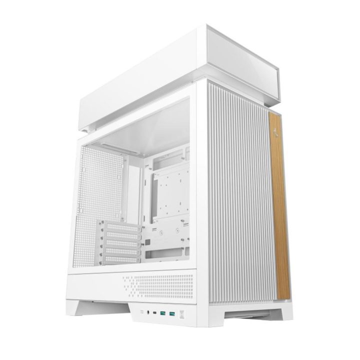 Gabinete de PC gaming Deepcool CL660 ATX ARGB vidro temperado branco…