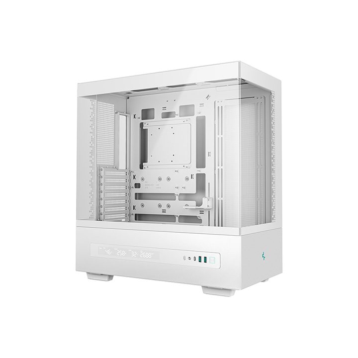 Caixa de PC gaming Deepcool ATX CH690 vidro temperado branca…