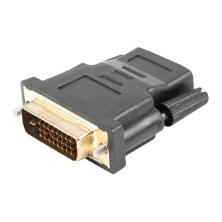 Adaptador Lanberg HDMI fêmea-DVI-D macho 24+1 single link (AD-0010-BK)